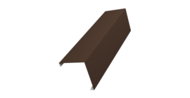 Декоративная накладка на столб универсальная угловая 60х60 для забора жалюзи 0,5 Satin Matt TX RAL 8017 шоколад (1,8м)