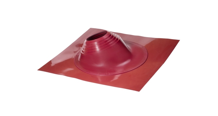 Проходной элемент MF угловой №2 (180-280мм) +185 EPDM (металлический окрашенный фланец) красный