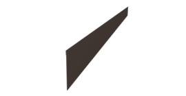 Ламель забора жалюзи Palermo стартовая/финишная для калиток и ворот 0,5 Satin RR 32 темно-коричневый