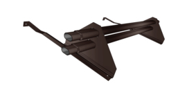 Снегозадержатель трубчатый для натуральной черепицы Стандарт RAL 8017 1м (профиль до 50мм)