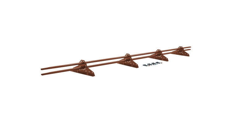 Снегозадержатель трубчатый Grand Line RAL 8004 3м