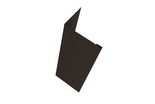 Нащельник для калиток и ворот 25х35 жалюзи Milan, Tokyo, Palermo 0,45 Drap-double TX RR 32 темно-коричневый (L2,5)