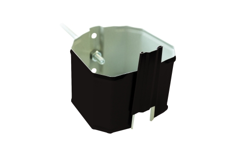 Кронштейн трубы на кирпич прямоугольный Vortex Matt RAL 9005